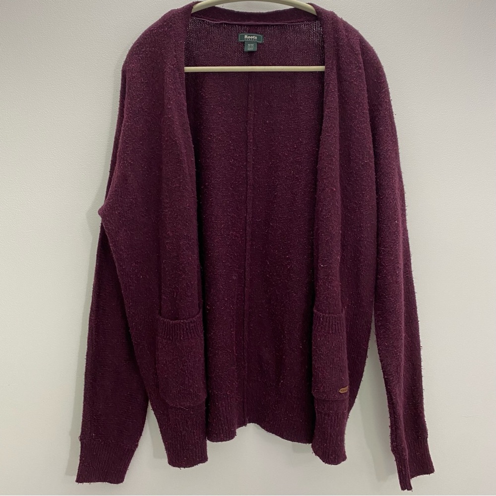 Medium Maroon Roots Cardigan - Picture 2 of 9